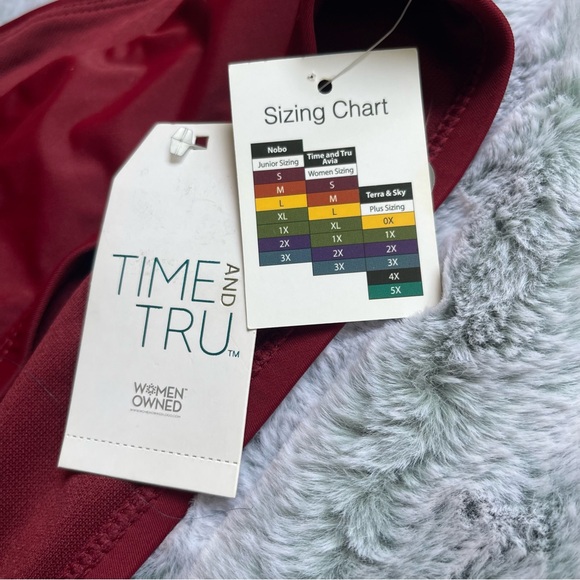 Time & Tru Colorblock Pink/Orange/Maroon Bikini Bottom Size M - NWT - Picture 5 of 12